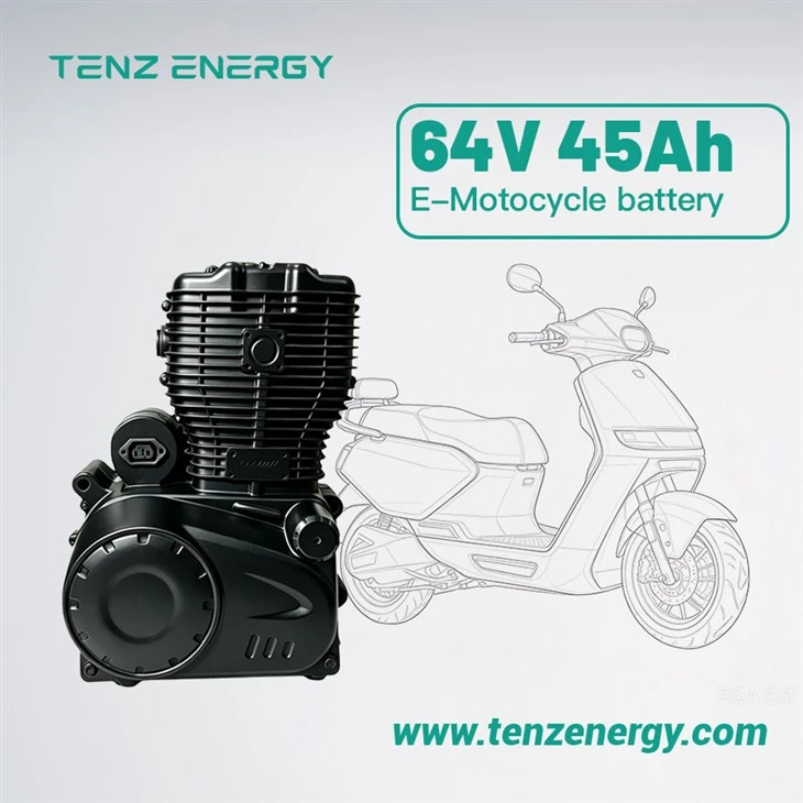Electric Motorcycle LiFePO₄ Battery Pack 64V 45Ah With Smart BMS