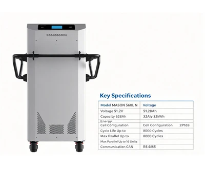 32KWh Lithium Iron Phosphate Batteries For Solar Storage